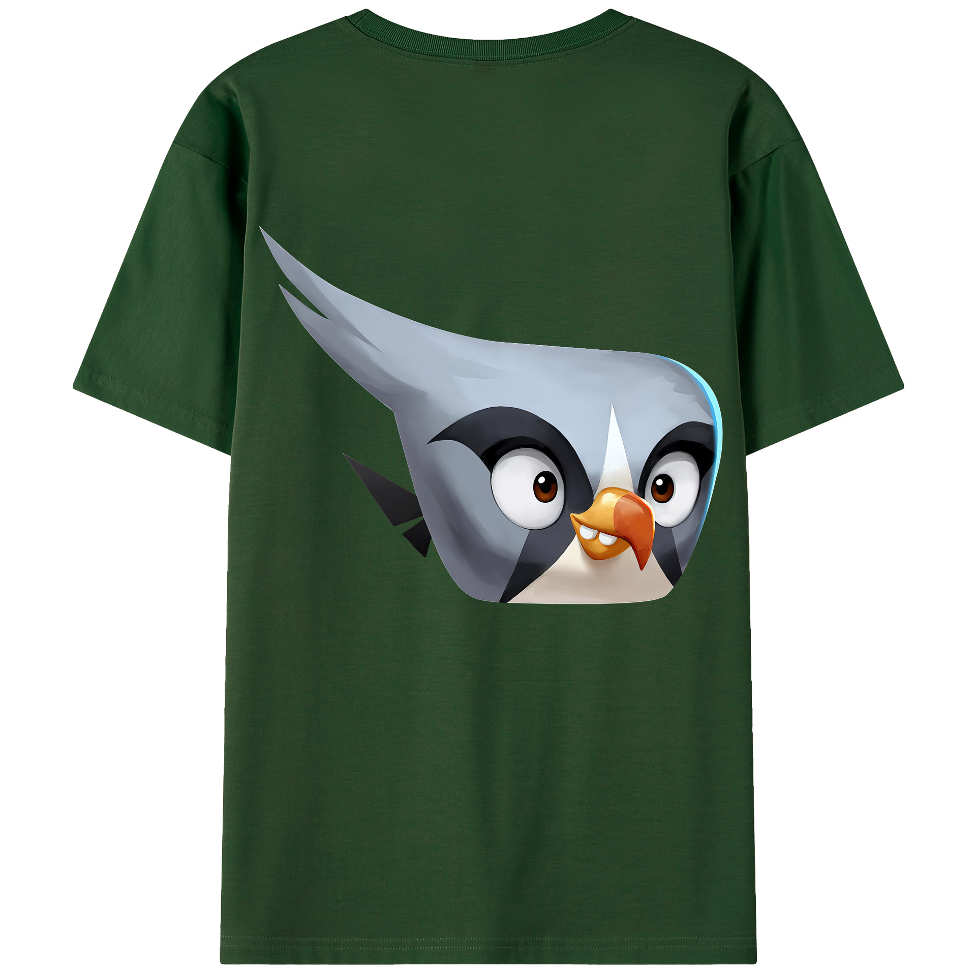 （画像用） Angry Birds アングリーバード 綿100％半袖Tシャツ（背面プリント）